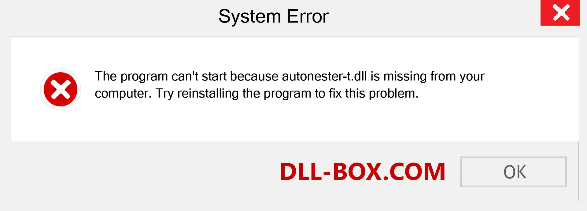  autonester-t.dll file is missing?. Download for Windows 7, 8, 10 - Fix  autonester-t dll Missing Error on Windows, photos, images