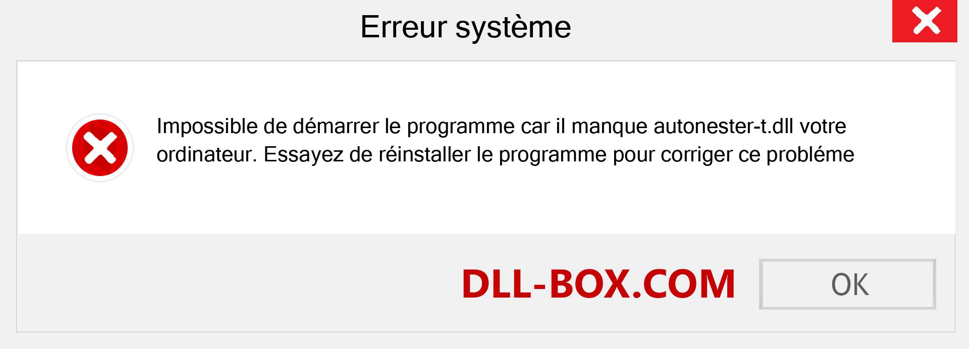 Le fichier autonester-t.dll est manquant ?. Télécharger pour Windows 7, 8, 10 - Correction de l'erreur manquante autonester-t dll sur Windows, photos, images